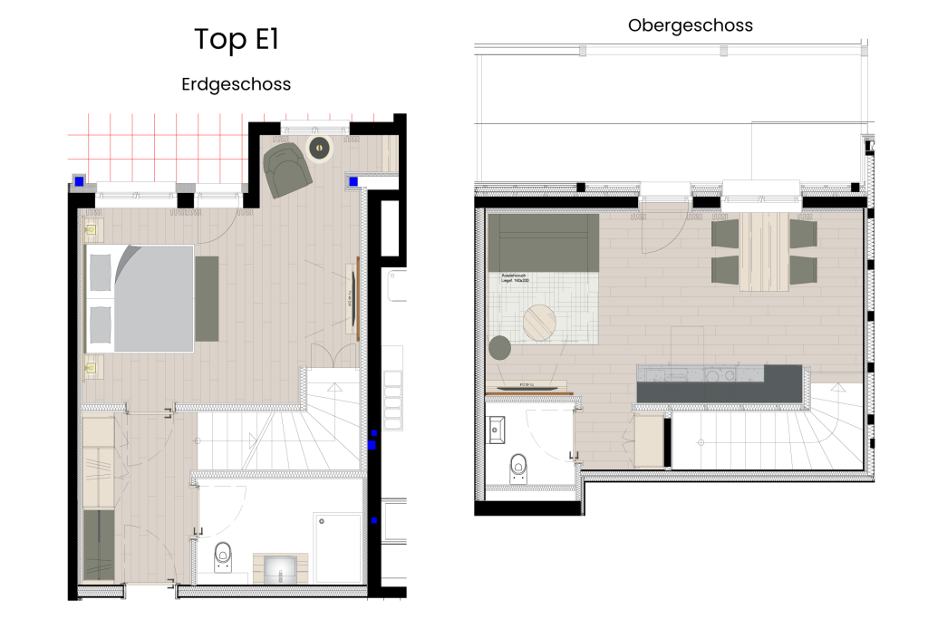 Apartment E1 Grundriss