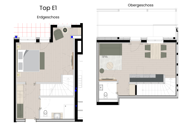 Apartment E1 Grundriss