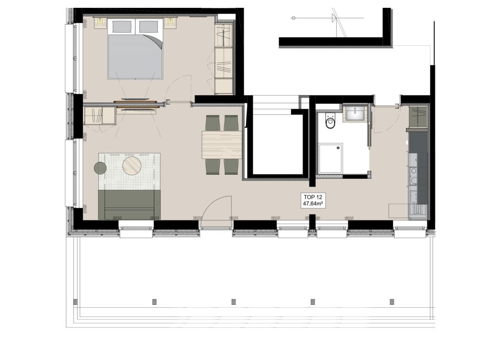 Grundriss Apartment Top 12