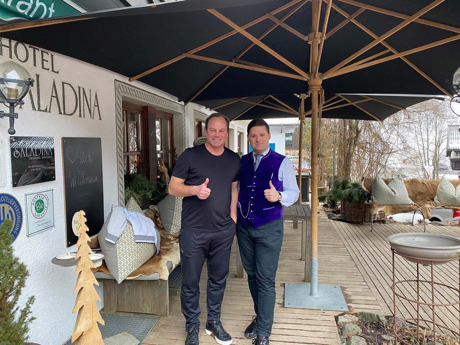 Christian Nerlinger war Gast im Restaurant Saladina